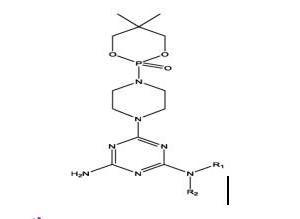 一種含三嗪環(huán)氨基磷酸酯無(wú)鹵素膨脹型阻燃劑及其制備方法